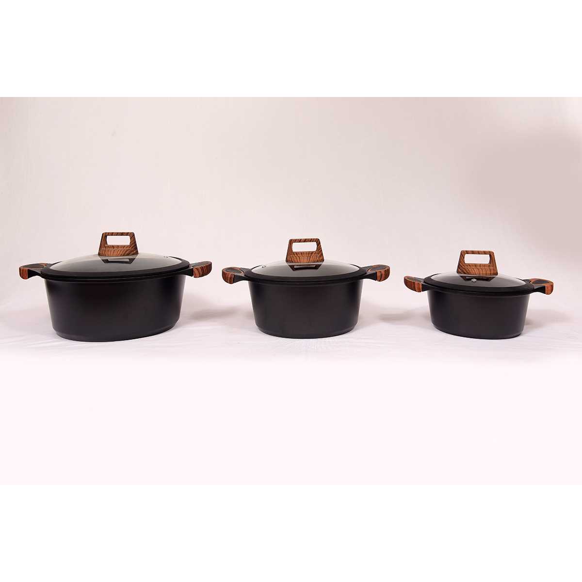 EASY CHEF-BLACK FINISH-SET OF 3