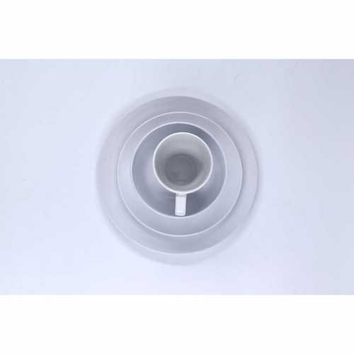 NERO CERAMIC-MINIMAL WHITE DINNERWARE -SET OF 16