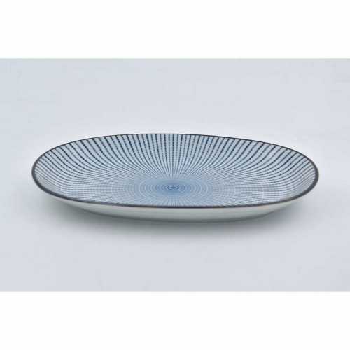 NERO CERAMIC-JAPANESE HORIZON OVAL PLATE- SET OF 2