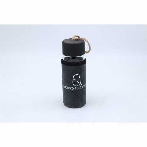 FARA GLASS FLASK-GREY GLASS- &