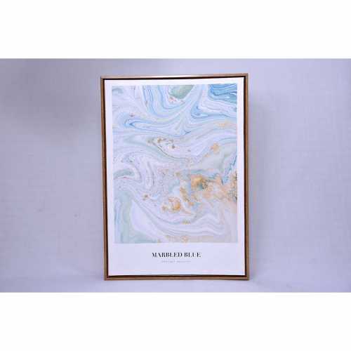 DENI ART-CANVAS WALL ART -MARBLE BLUE