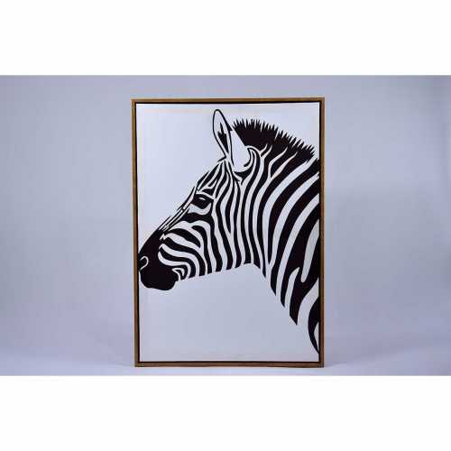 DENI ART-CANVAS WALL ART -ZEBRA SIDE