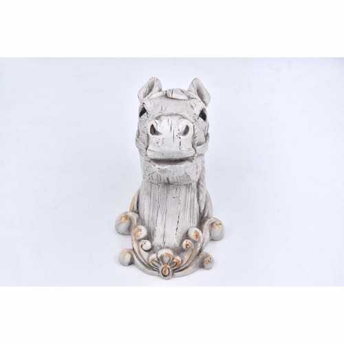 DENI WALL ART-WOODEN STYLE HORSE HEAD